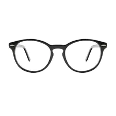 Oval Black Eyeglasses