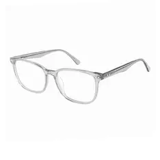 Rectangle Transparent Gray Eyeglasses