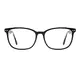 Rectangle Transparent Black Eyeglasses