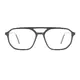 Aviator Dark Gray Eyeglasses