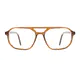 Aviator Transparent Brown Eyeglasses