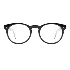 Oval Black Eyeglasses