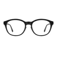 Oval Black Eyeglasses