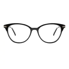 Oval Black Eyeglasses