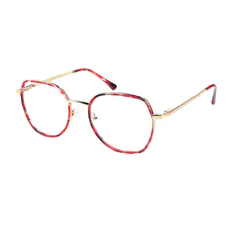 Square Red/Tortoiseshell Eyeglasses
