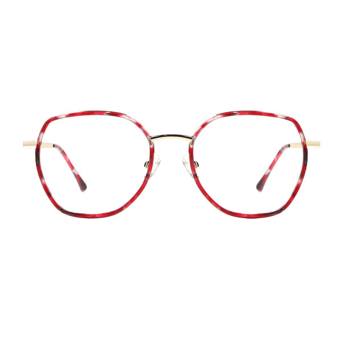 Square Red/Tortoiseshell Eyeglasses