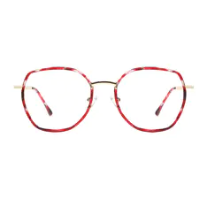 Square Red/Tortoiseshell Eyeglasses