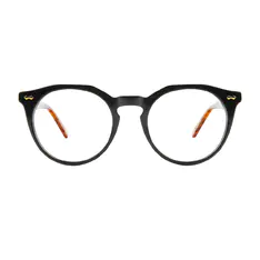 Round Black Eyeglasses