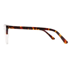 Oval Tortoiseshell/Clear Eyeglasses