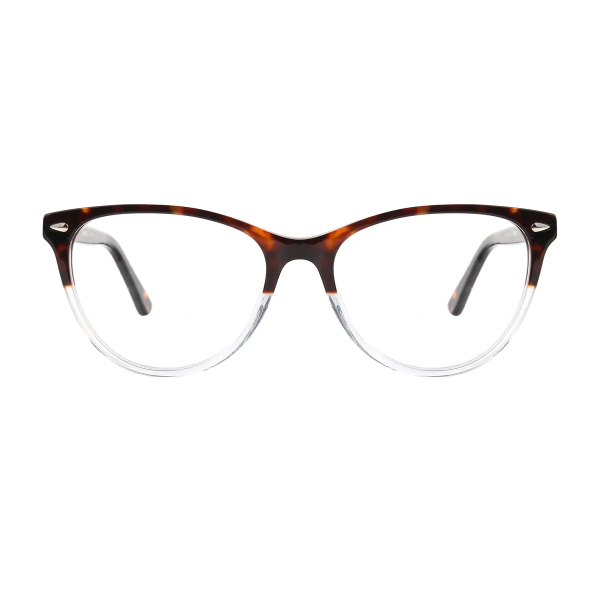 Oval Tortoiseshell/Clear Eyeglasses