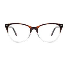 Oval Tortoiseshell/Clear Eyeglasses