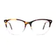 Oval Tortoiseshell/Clear Eyeglasses