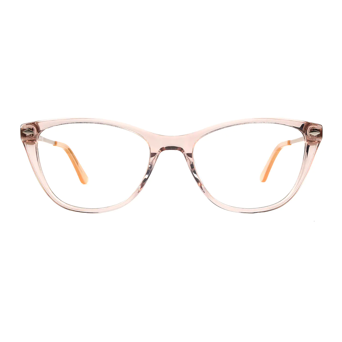 Cat-eye Transparent Pink Eyeglasses