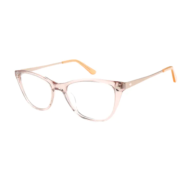 Cat-eye Transparent Pink Eyeglasses