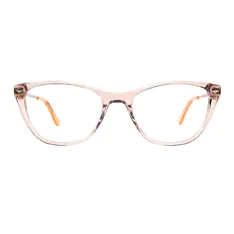 Cat-eye Transparent Pink Eyeglasses