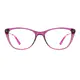 Cat-eye Transparent Purple Eyeglasses