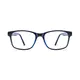 Rectangle Blue Eyeglasses