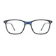 Rectangle Blue Eyeglasses
