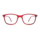Rectangle Red Eyeglasses