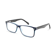 Rectangle Black/Blue Eyeglasses