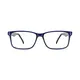 Rectangle Black/Blue Eyeglasses