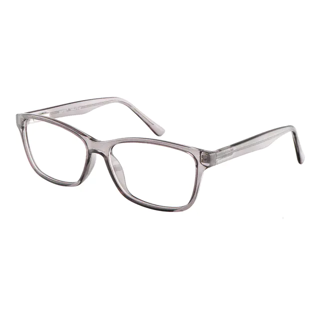 Rectangle Gray Eyeglasses