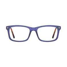 Rectangle Blue Eyeglasses
