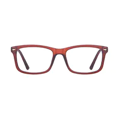 Rectangle Brown Eyeglasses