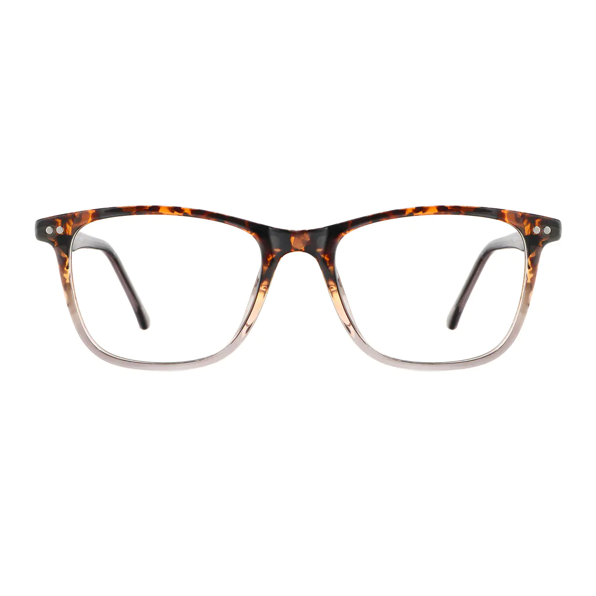 Rectangle Tortoiseshell/Clear Eyeglasses