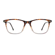 Rectangle Tortoiseshell/Clear Eyeglasses