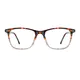 Rectangle Tortoiseshell/Clear Eyeglasses
