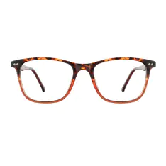 Rectangle Tortoiseshell/Brown Eyeglasses