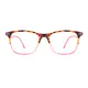 Rectangle Tortoiseshell/Pink Eyeglasses