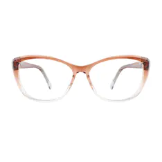 Square Gradient Brown Eyeglasses