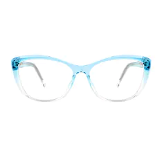 Cat-eye Gradient Blue Eyeglasses