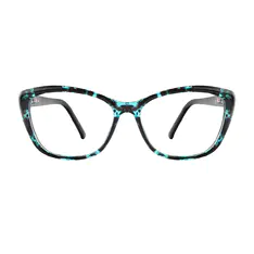 Cat-eye Blue/Tortoiseshell Eyeglasses