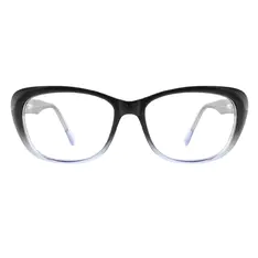 Rectangle Gradient Blue Eyeglasses