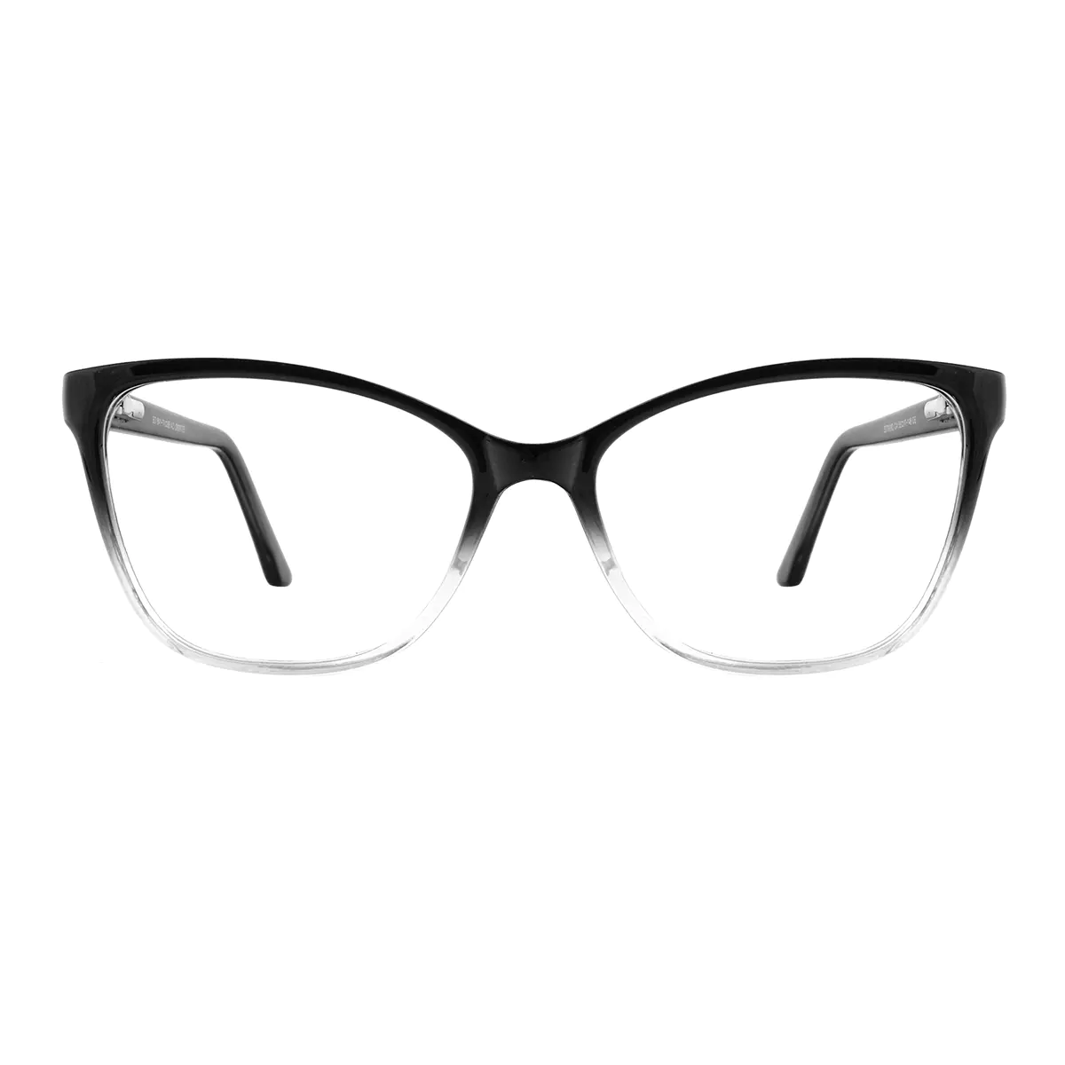 Cat-eye  Black/Clear Eyeglasses