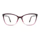Cat-eye  Gradient Brown Eyeglasses