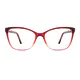 Cat-eye  Gradient Red Eyeglasses
