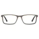Rectangle Transparent Gray Eyeglasses