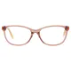 Oval Transparent Amber Eyeglasses