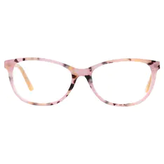 Oval Pink Tortoiseshell Eyeglasses