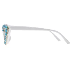 Cat-eye White Sunglasses