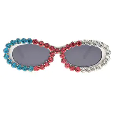 Oval White Sunglasses