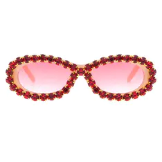 Oval Pink Sunglasses
