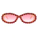 Oval Pink Sunglasses