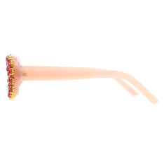 Oval Pink Sunglasses