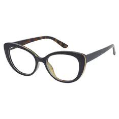Oval Blue Eyeglasses