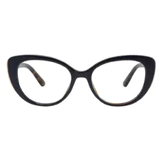 Oval Blue Eyeglasses